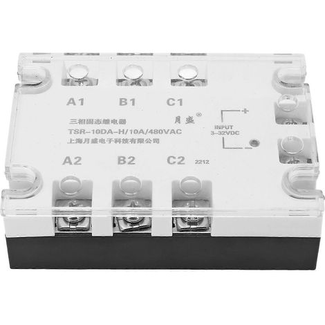 Dreiphasen-Halbleiterrelais, geräuschlos, stoßfest, zuverlässig, DC/AC-Wandler, 3–32 V DC, 24 V