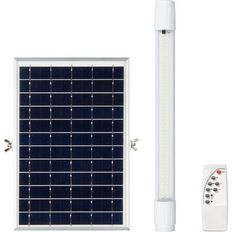 Jandei - 50CM Tubo led solar 50W 800lumenes con mando/ panel solar 34cmx17.4cm