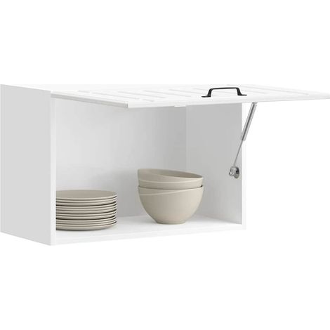 Kitchen Wall Cabinet Lucca High Gloss White Engineered Wood vidaXL