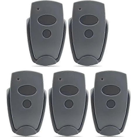 Cinq émetteurs portatifs pour porte de garage, 868,3 MHz, compatibles avec D302-868, D304-868, D384-868, D321-868 et D323-868. (1/5)