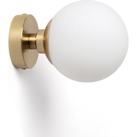 Applique Murale Métal et Verre Moonlight Brass 1 Spot Doré ↑20 cm (1/4)