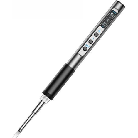 Lápiz soldador portátil inteligente, kit de soldador, soldador eléctrico USB de 65 W con pantalla digital, puntas intercambiables T12-K, kit de soldadura con temperatura ajustable.