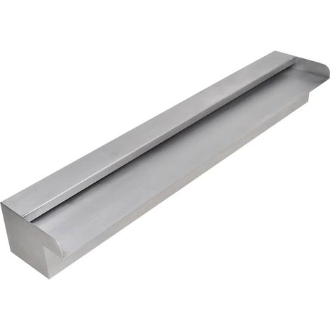 Maison Exclusive - Fontana a Cascata per Giardino Rettangolare Acciaio Inox 60 cm (1/5)