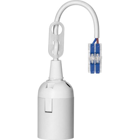 Portalampada di riparazione E27 con connettore rapido, bianco - ON-E27-29/W
