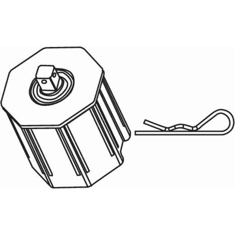 Achteckige Kappe 60 Pin Q10 Leerlauf CAME 001YM0154