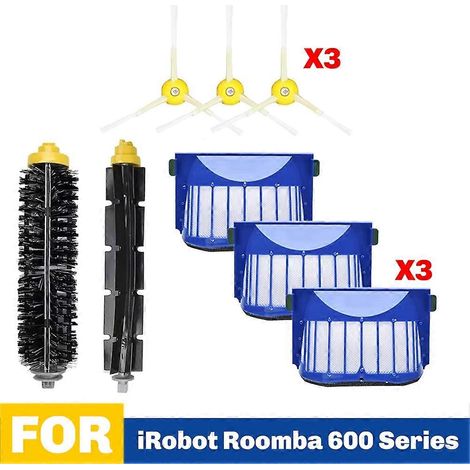 Accessoires compatibles avec les aspirateurs iRobot Roomba séries 675, 650, 690 et 600 : pièces de la brosse principale. (1/5)