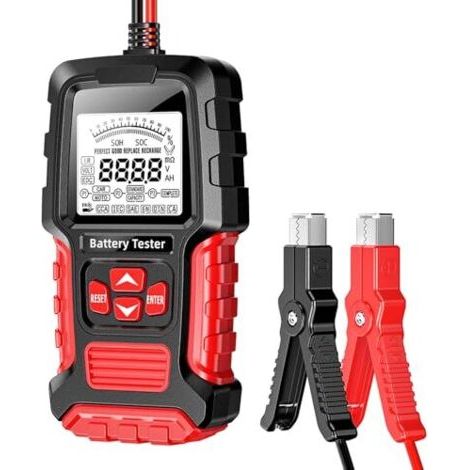 Testeur de batterie voiture 12 V 24 - 3 Ah 200 100-2000 CCA Analyseur numérique Alternateur d'éclairage pour voiture, moto, camion, ATV, SUV, bateau (1/5)