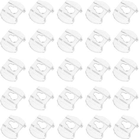 Lot de 20 crochets de cadre photo en acrylique transparents, fixations murales multifonctionnelles pour photos, cadres, miroirs et œuvres d'art. (1/4)