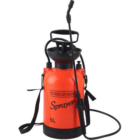 Pulvérisateur de jardin à pression d'air 5L avec sangle d'épaule pour usage agricole et jardinage (1/5)