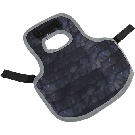 Tablier de selle imperméable en tissu Oxford, réglable et confortable, pour poules, canards et oies, gris foncé. (1/4)