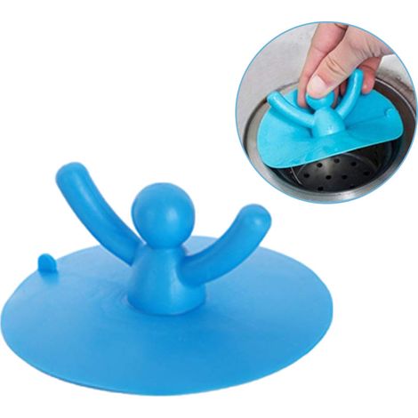 [Silicone] Bouchon de Drain de Douche, Stop-Culot Flexible pour Évier et Baignoire, Modèle Universal 9.5cm, Matière Écologique (1/5)