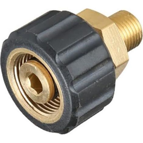 SABIR T&F Hochdruckreiniger-Adapter M22 auf M22 / 3/8" / 1/4" Schnellanschluss für Spritzpistole (1/5)