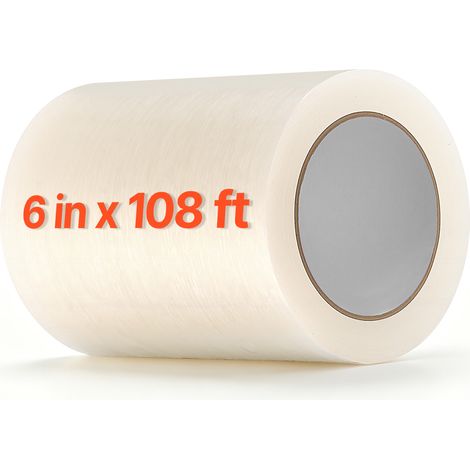 VEVOR Cinta de Reparación para Lámina de Plástico de PE 0,15 x 32 m 0,15 mm, Parche Transparente para Cubiertas de Túnel de Invernadero, Tiendas de Campaña, a Prueba de Sol y Agua, Pegamento Fuerte (1/5)