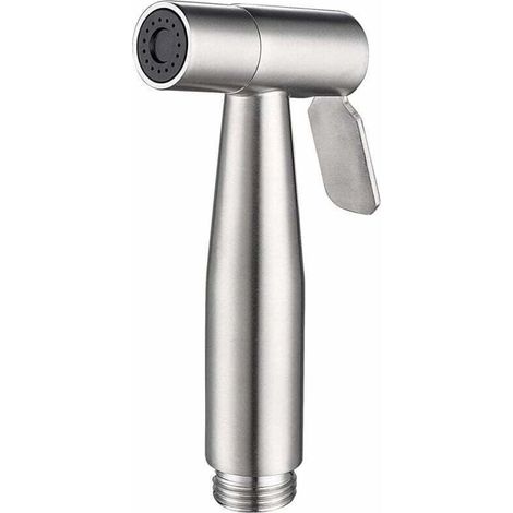 Pulvérisateur de bidet en acier inoxydable SUS304 – Débit élevé et contrôle de pression – Finition nickel brossé – Installation facile - WS024