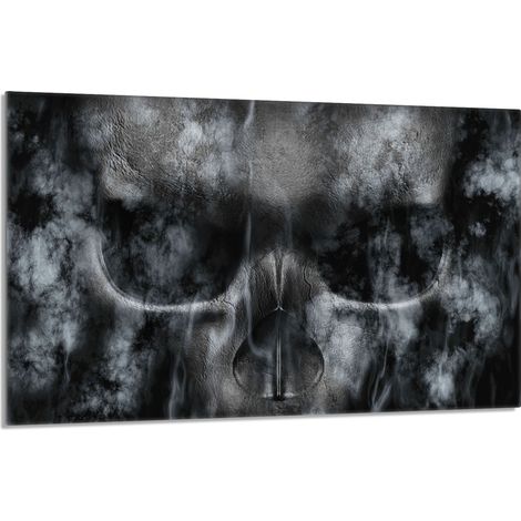 Protection de plaque de cuisson en verre 80x52 Crâne (1/5)