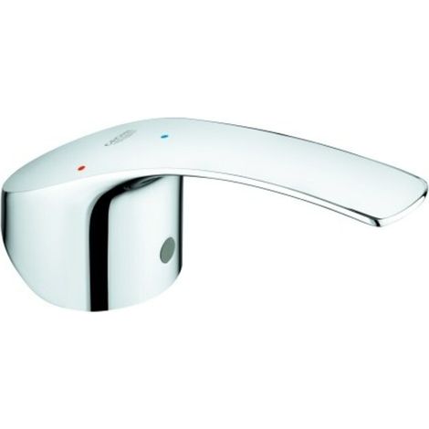 GROHE Hebel 46902, Metall, für Eurosmart Einhand-Waschtisch- und Spültischbatterie, für 35 mm Kartusche mit Energie-Spar-Funktion durch Mittelstellung kalt, chrom (1/2)