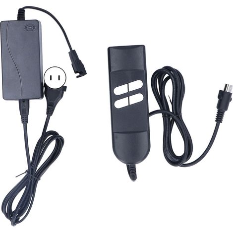 Télécommande pour fauteuil inclinable électrique, 4 boutons, 5 broches, prise américaine, 100-240 V (1/5)