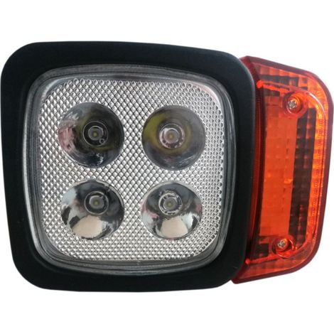 Linker LED-Scheinwerfer mit Blinker, geeignet für Traktor, Mähdrescher, Bagger, Schneepflug usw. - 4 LEDs, 12 W, 1000 lm