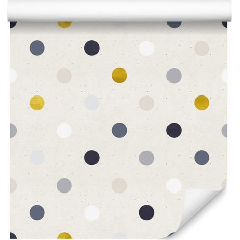 Papier peint à pois pour salon et chambre 50x1000 cm (1/5)