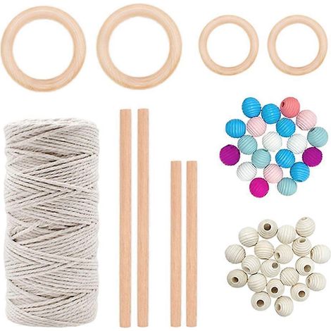 DIY-Wandteppich, farbig, zum Behängen, Pflanzenaufhänger, geflochtene Kordel