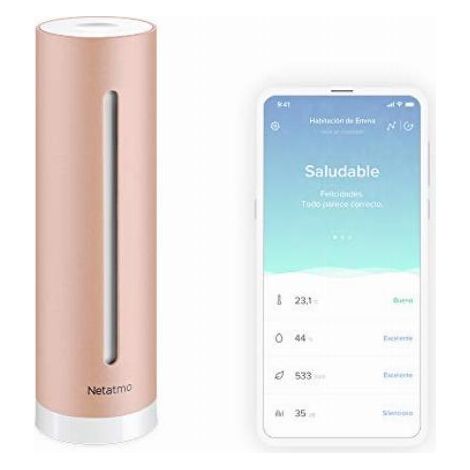 Sensore qualità aria Netatmo Healthy Home Coach 2,75W 45x45x155mm (1/5)