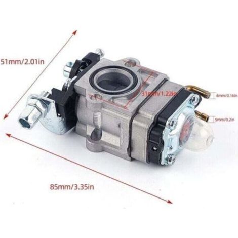 Carburateur Débroussailleuse 52cc 49cc 43cc Carbu Kit Carbu avec Joint Tuyau, Bougie et Filtre à Essence