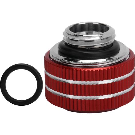 Raccord adaptateur pour watercooling PC, tube rigide 14mm, accessoire informatique, visserie de refroidissement liquide, couleur rouge HYGKNT (1/5)