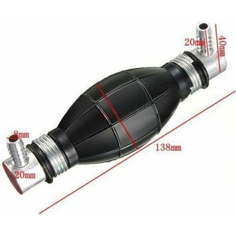 Poire D'Amorcage - 12 mm - Pour Pompe À Main Inline - Compatible Essence Diesel Gasoil Huile Eau - 1 Pièce (1/5)