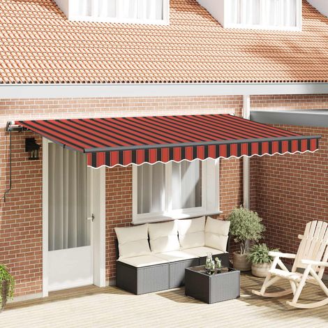 Toldo Retráctil Naranja 350 x 200 cm tela