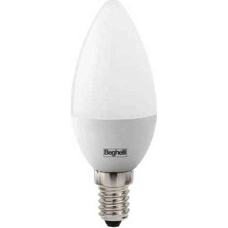 10 x BEGHELLI LED OLIVA E14  5W 56814 NAT 4000K PLAST