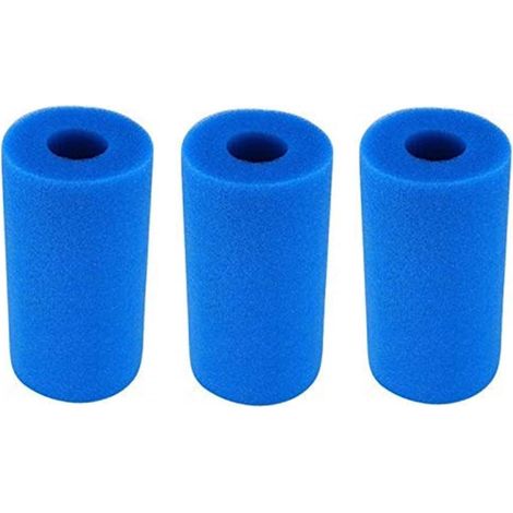 3 filtres mousse type A compatibles Intex, lavables et réutilisables pour pompe de piscine, cartouche spa/piscine (1/5)