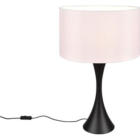 Lampe de table SABIA noire abat-jour E27 Trio 515700132 (1/4)
