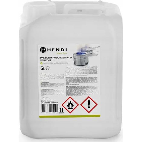 Pasta para calentar alimentos - etanol 5 l - Hendi 195505