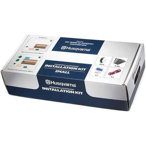Husqvarna – Kit d'installation pour robot tondeuse – Câble 150m pour surface jusqu'à 1000m² – 300 cavaliers et 5 raccords inclus