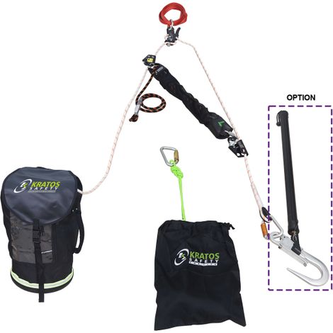 Kit universal de evacuación manual KRATOS SAFETY 20 m