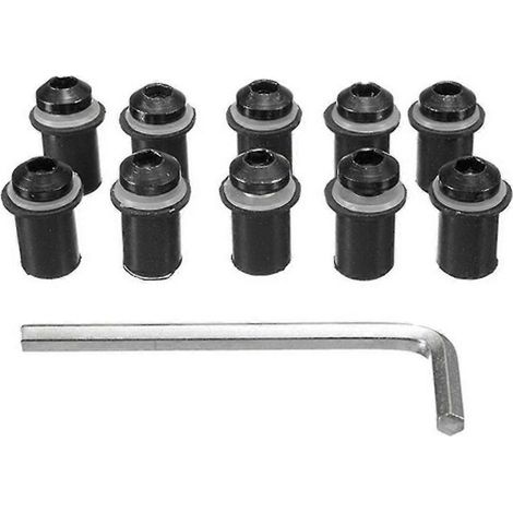 Pièce de rechange neuve pour pare-brise Kawasaki ZZR 400/600 (1993-2007) : vis noires incluses. (1/5)