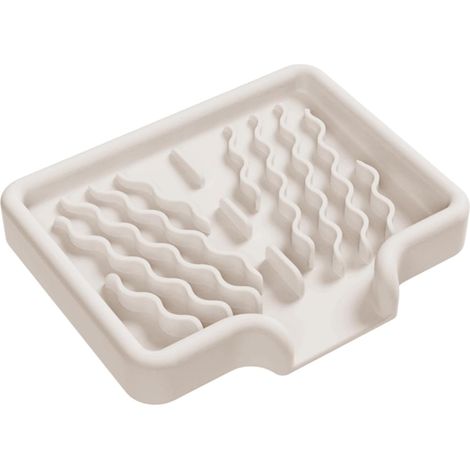 Porte-savon de salle de bain - Plateaux de lavabo, porte-savon, porte-savon en silicone, distributeur, produits de bain, porte-éponge, accessoires de rangement pour la cuisine, distributeur pour salle (1/5)