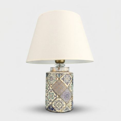 Tischlampe aus Keramik mit Lampenschirm Sirek (1/3)