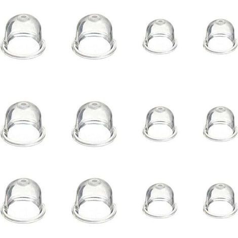 12 Pièces Carburateur Amorce Pompe Ampoule 19 mm et 22 mm Poire Pompe Amorcage Accessoires de Carburateur pour Debroussailleuse Tronçonneuse Souffleur Tondeuse (1/4)