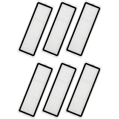 Compatible avec l'aspirateur robot Xiaomi S40C / E101 : accessoires, filtres HEPA de rechange (6 pièces). (1/5)