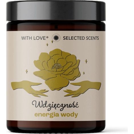 Duftkerze „Mit Liebe und Dankbarkeit“, Wasserenergie 160 g (1/3)