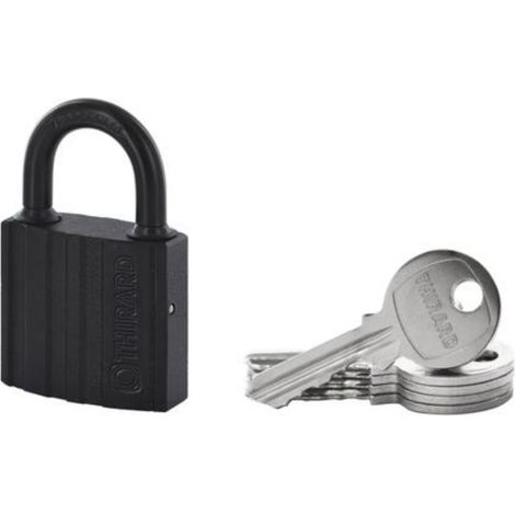 THIRARD - Cadenas de sécurité Black Lock 32 mm, 5 clés - THIRARD (1/3)