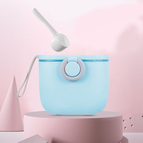 BUNTHAUS Boîte de rangement pour distributeur de lait en poudre Récipient portatif pour aliments pour bébés(bleu) (1/5)