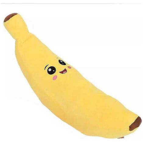 Morbido peluche a forma di banana con fischietto, ideale per alleviare l'ansia di cani di piccola, media e grande taglia, perfetto per l'uso in interni. (1/5)