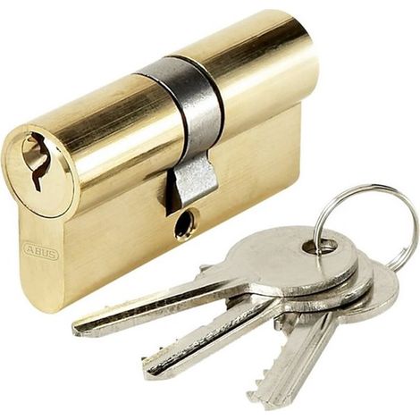 Cylindre de porte double entrée ABUS 35 + 45 mm barillet doré 3 clés