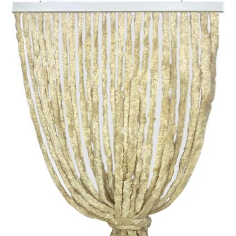 Tenda in Ciniglia Beige Soffio - Protezione Insetti, Semitrasparente, Facile Montaggio - 100% Polipropilene Riciclabile Cm. 140x240 (1/5)