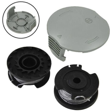 NALOOKAMIC Ensemble de couvercles de bobine pour tondeuse Bosch Easy GrassCut18-230 - Pièces détachées pour coupe-bordures et tondeuses de jardin
