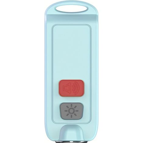 Wasserdichte, 130 dB laute, per USB aufladbare Personenalarmsirene mit blinkender LED-Leuchte und Notfallalarm-Schlüsselanhänger – Grün (1/5)