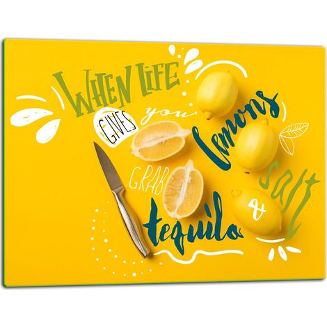 Tagliere della lastra di vetro 52x40 frutta (1/5)