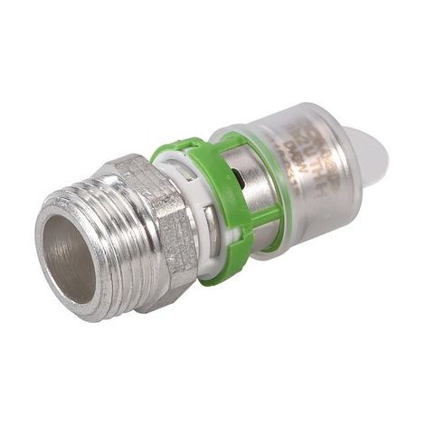 Comap – Raccord multicouche droit à visser – Filetage mâle 1/2' – Diamètre 16 mm – Laiton pour tubes multicouches – Installation facile à sertir